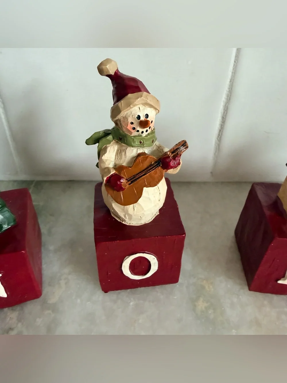 Vintage Kohl’s NOEL Holiday Block Set - Red Wooden Christmas Decor